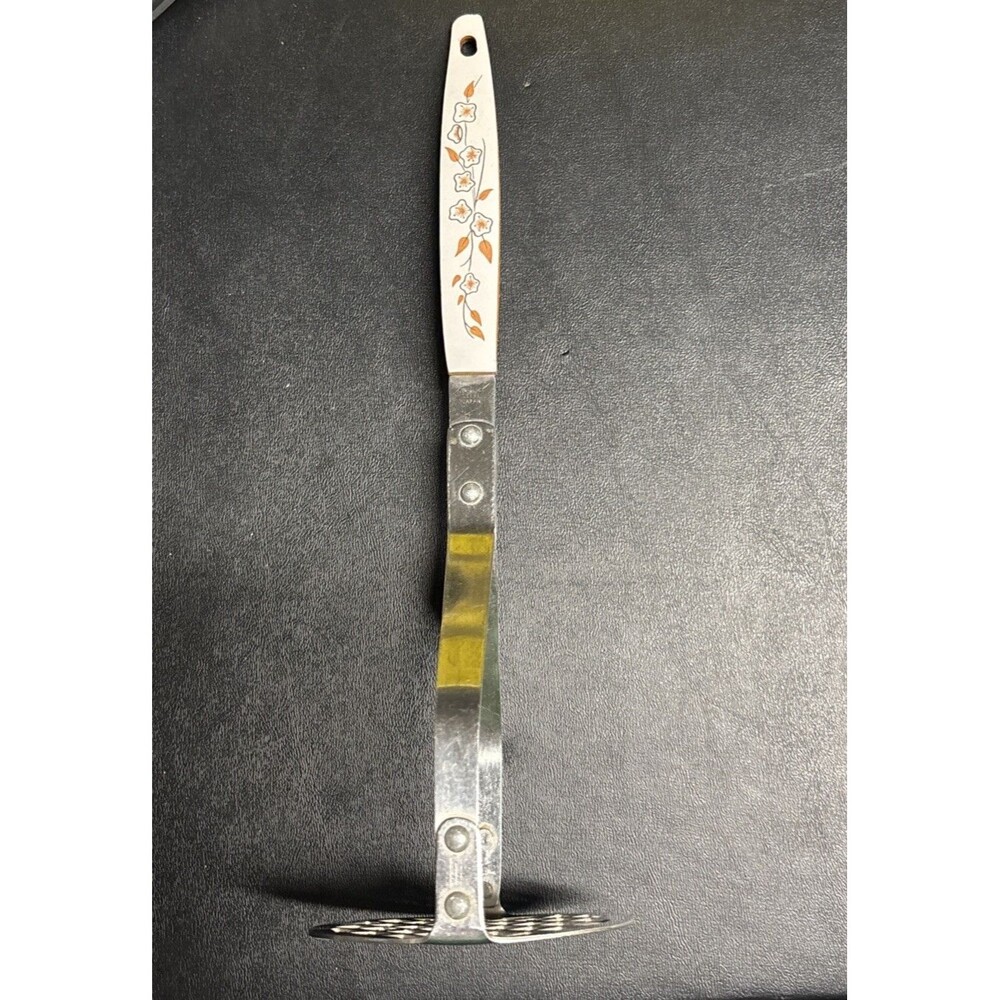 Vintage Potato Masher Floral Handle
